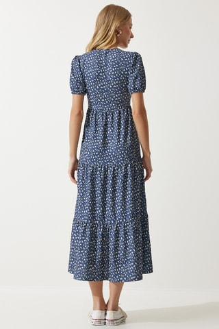 Robe midi - Bleu marine