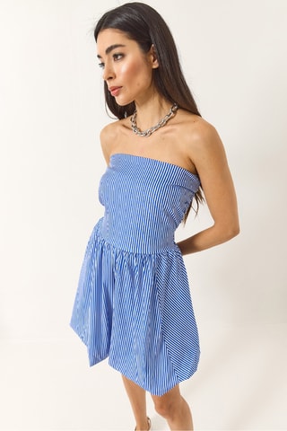 Robe bustier - Bleu électrique