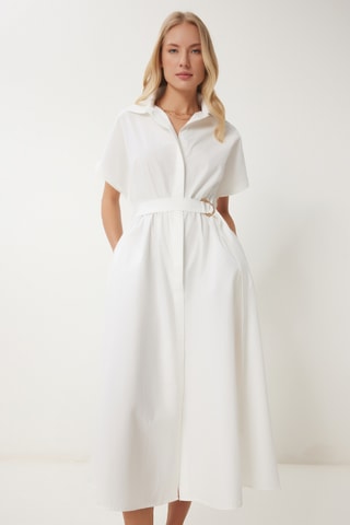 Robe chemise - Blanc
