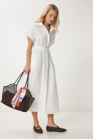 Robe chemise - Blanc