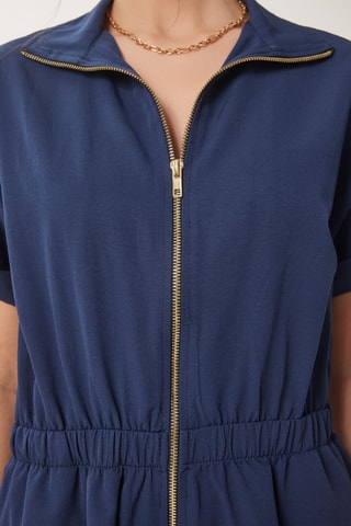 Robe midi - Bleu marine