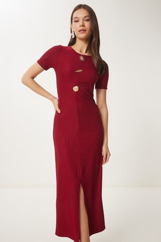 Robe midi - Bordeaux