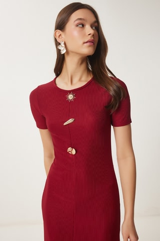 Robe midi - Bordeaux