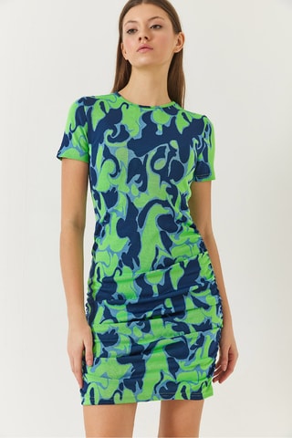 Robe fourreau - Bleu