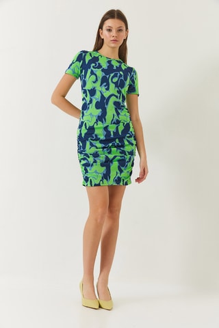 Robe fourreau - Bleu