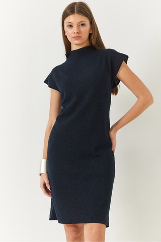 Robe droite - Bleu marine