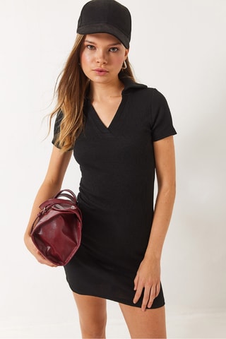 Robe fourreau - Noir