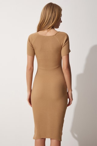 Robe midi - Camel