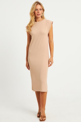 Robe midi - Beige