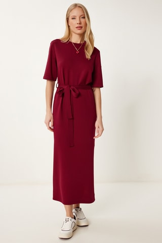 Robe midi - Bordeaux