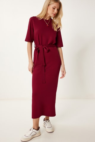 Robe midi - Bordeaux
