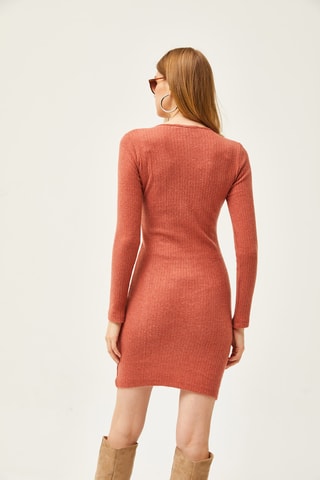 Robe pull - Rouge brique