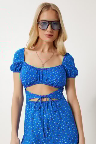 Robe droite - Bleu foncé