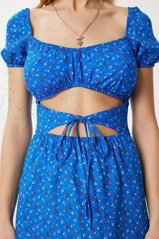 Robe droite - Bleu foncé