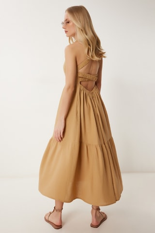 Robe midi - Camel