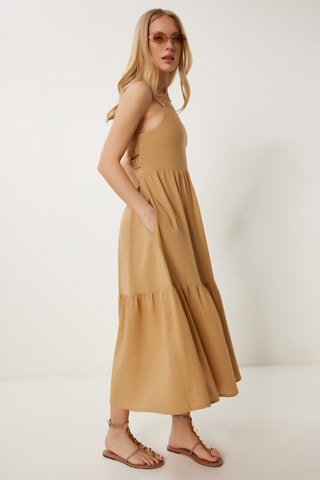 Robe midi - Camel