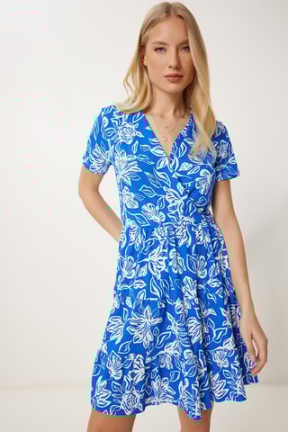 Robe patineuse - Bleu cobalt