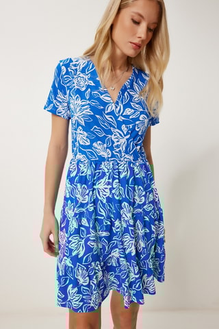 Robe patineuse - Bleu cobalt