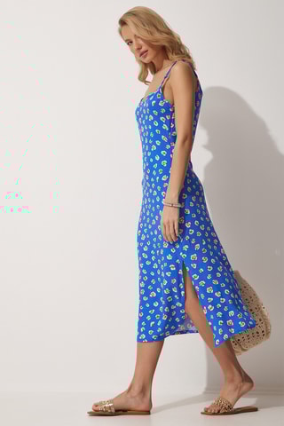 Robe midi - Bleu foncé