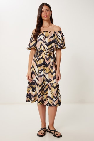 Robe patineuse - Jaune et noir