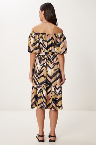 Robe patineuse - Jaune et noir