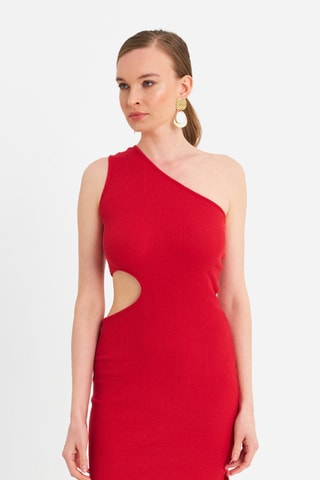 Robe midi - Rouge