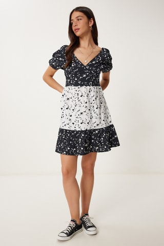 Robe patineuse - Noir et blanc