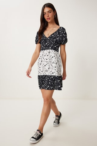 Robe patineuse - Noir et blanc