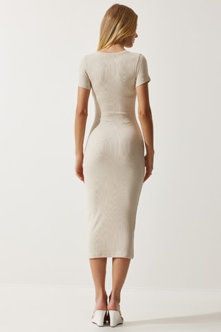 Robe fourreau - Nude