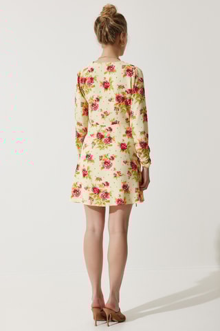 Robe portefeuille - Jaune