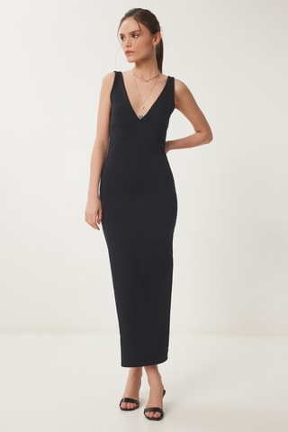 Robe fourreau - Noir