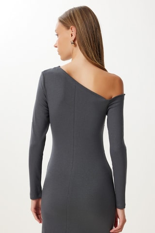 Robe fourreau - Gris foncé