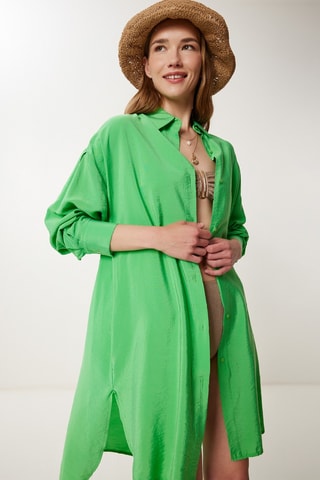 Robe chemise - Vert clair