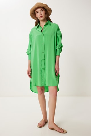 Robe chemise - Vert clair
