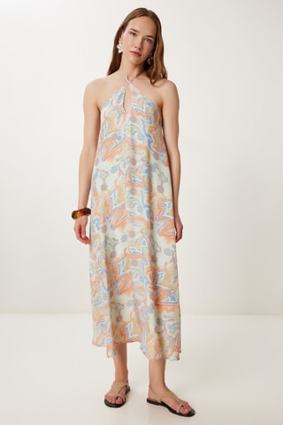 Robe midi - Vert d'eau