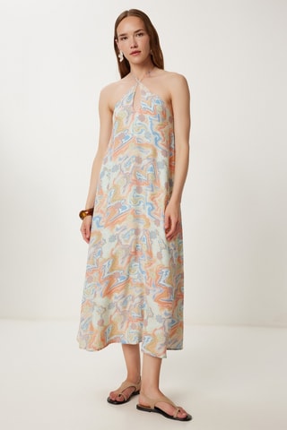 Robe midi - Vert d'eau