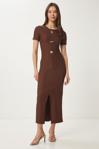 Robe longue - Marron foncé