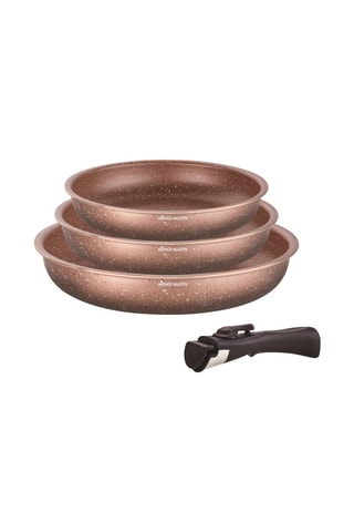 3 Loekenpannen met Afneembare Steel - 20, 24 en 28 cm