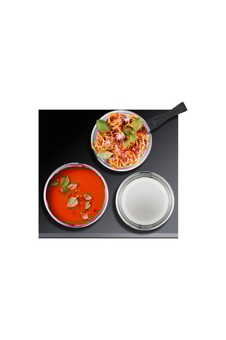 3 Roestvrijstalen Koekenpannen met Afneembaar Handvat - 
20, 24 en 26 cm