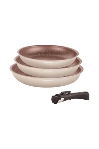 3 Loekenpannen met Afneembare Steel - 20, 24 en 28 cm