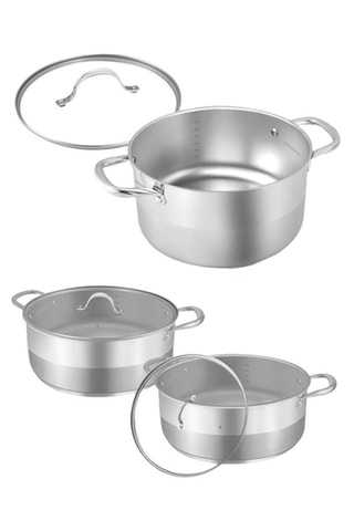 Roestvrijstalen Kookpot - 28 cm en Roestvrijstalen Kookpan - 28 cm