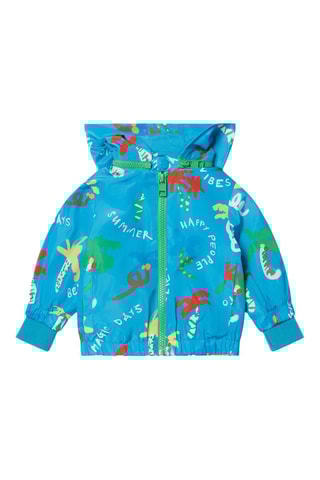 Windjack met Capuchon - Blauw