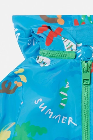 Windjack met Capuchon - Blauw