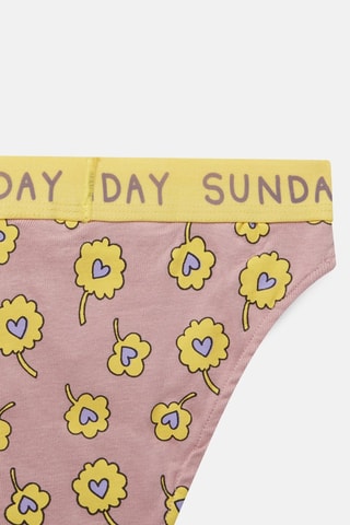 7 Onderbroeken - Wit, rood en taupe