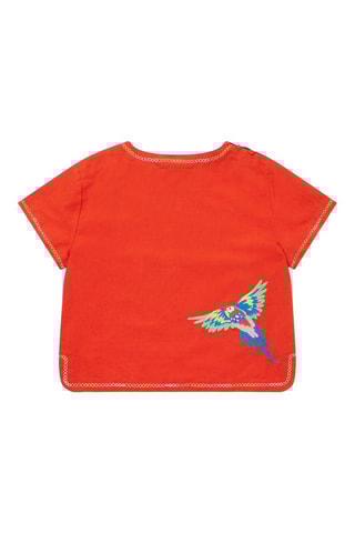 Linnen T-shirt - Rood