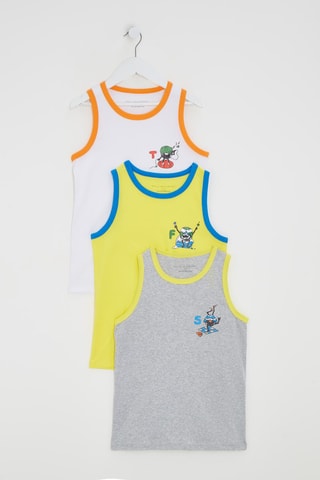 6 Hemden - Wit en Geel