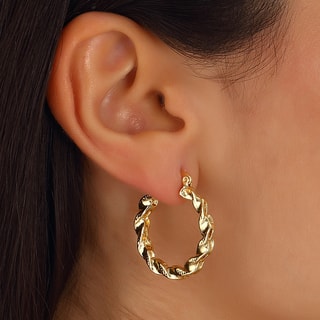 Oorbellen - Messing Doublé Goud