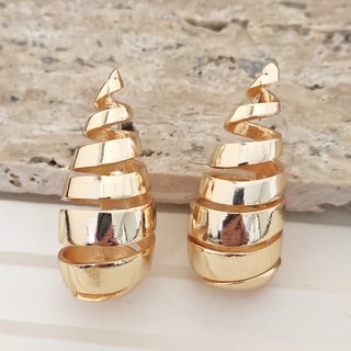 Hangende Oorbellen - Messing Doublé Goud