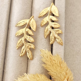 Oorbellen - Messing Doublé Goud