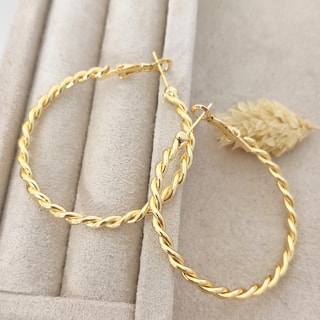 Oorbellen - Messing Doublé Goud